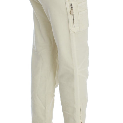 Pantalon chic cuit beige capri