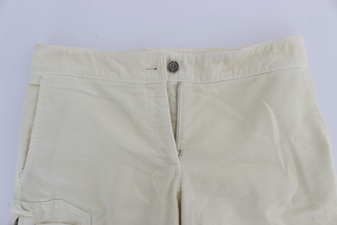 Pantalon chic cuit beige capri