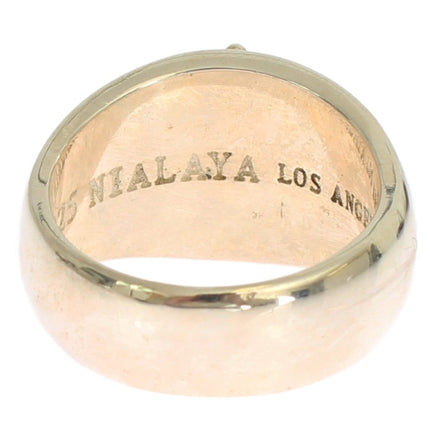 Anillo de hombres de la declaración de plata