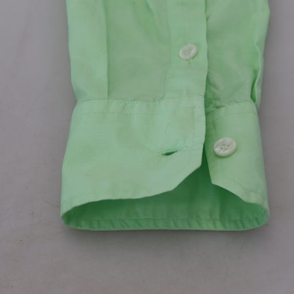 Mint Green Slim Fit Casual Button-Down Shirt