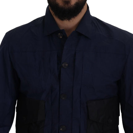 Selvé camisa de algodón azul oscuro