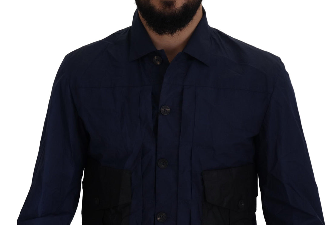 Selvé camisa de algodón azul oscuro