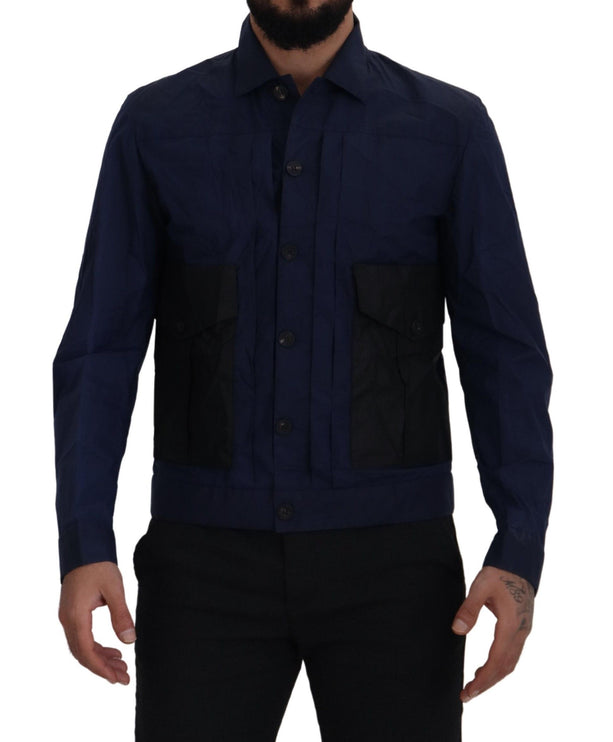 Selvé camisa de algodón azul oscuro