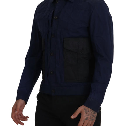 Selvé camisa de algodón azul oscuro