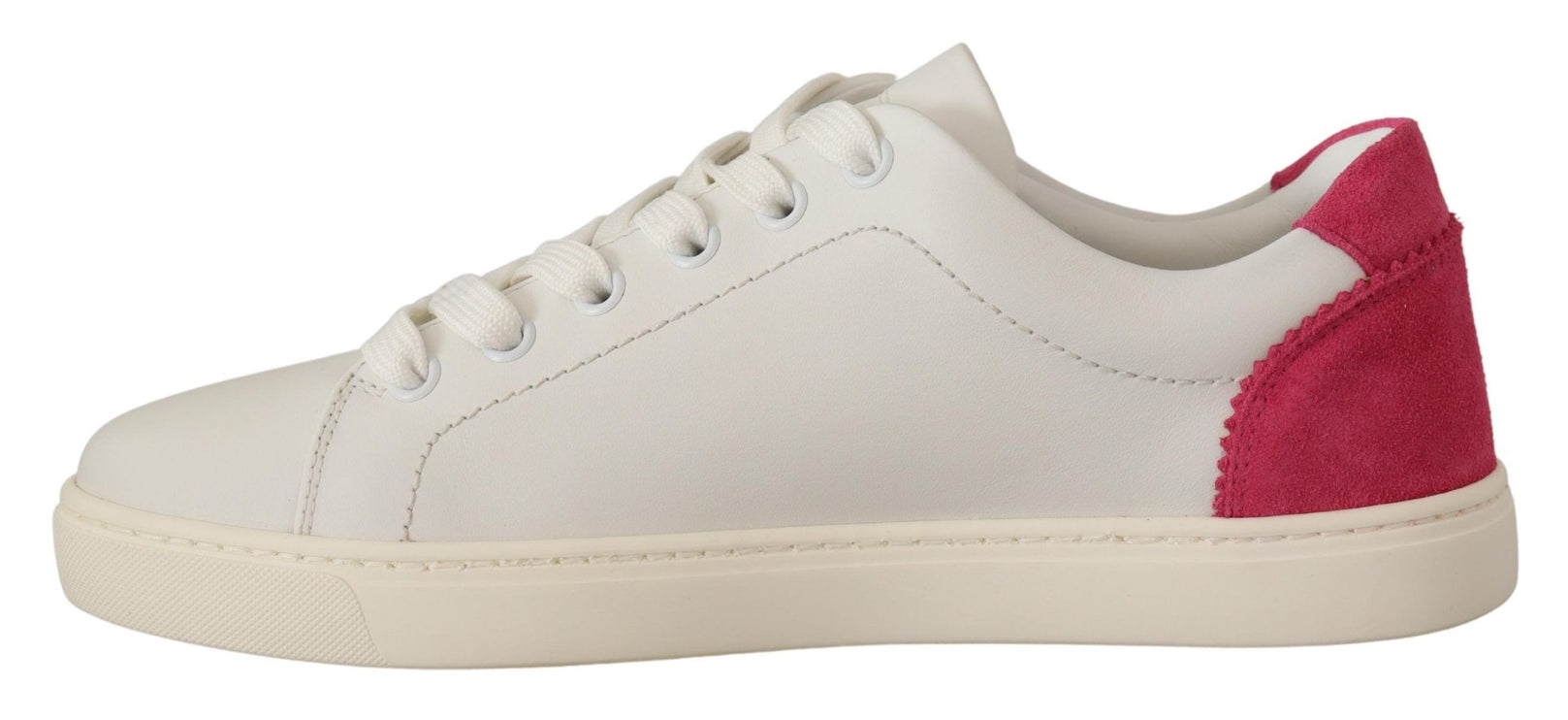 Eleganti sneaker a basso contenuto di pelle bianca