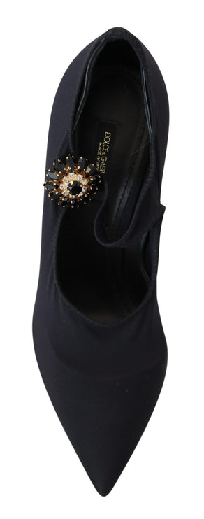 Pombas de calcetines Black Jane Black Mary con cristales