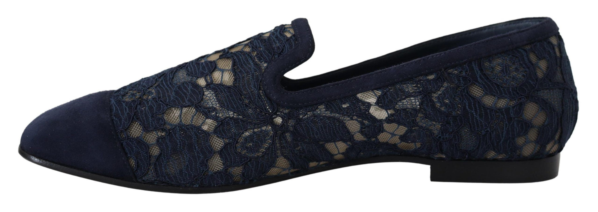 Elegantes pisos de mocasines azules - Summer Chic