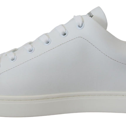 Zapatillas de zapatillas de cuero blanco elegantes