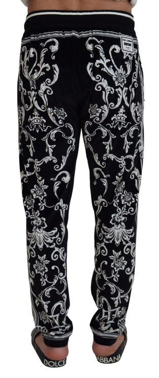 Pantalon de survêtement décontracté à motifs baroques