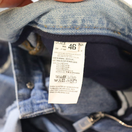 Jeans de alta costura de cintura alta