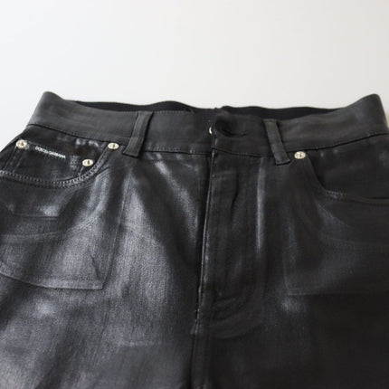 Pantalon noir maigre et maigre