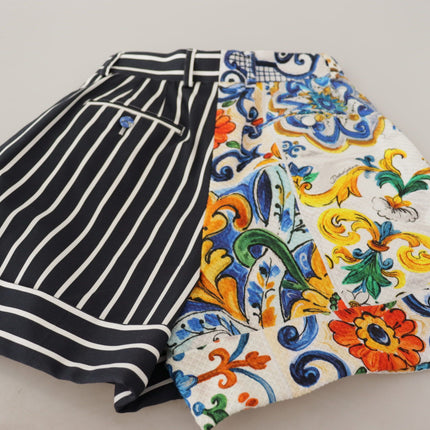 Majolica High Taille Designer Bermuda Shorts