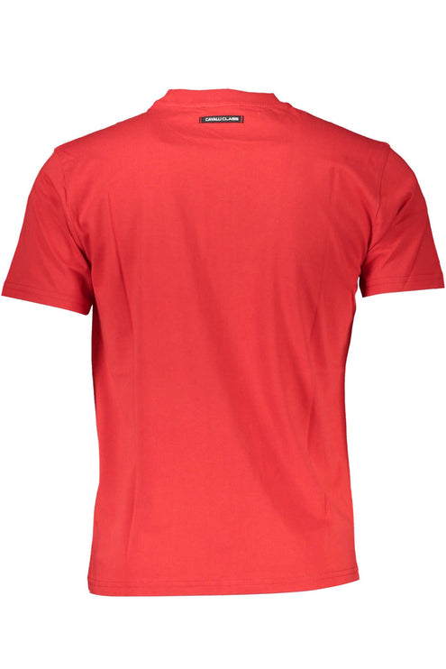 Elegant rood gedrukt logo T -shirt