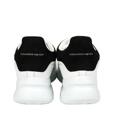 Alexander McQueen Women Sneaker de ante de cuero blanco