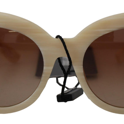 Lunettes de soleil pour femmes acétates beige chic