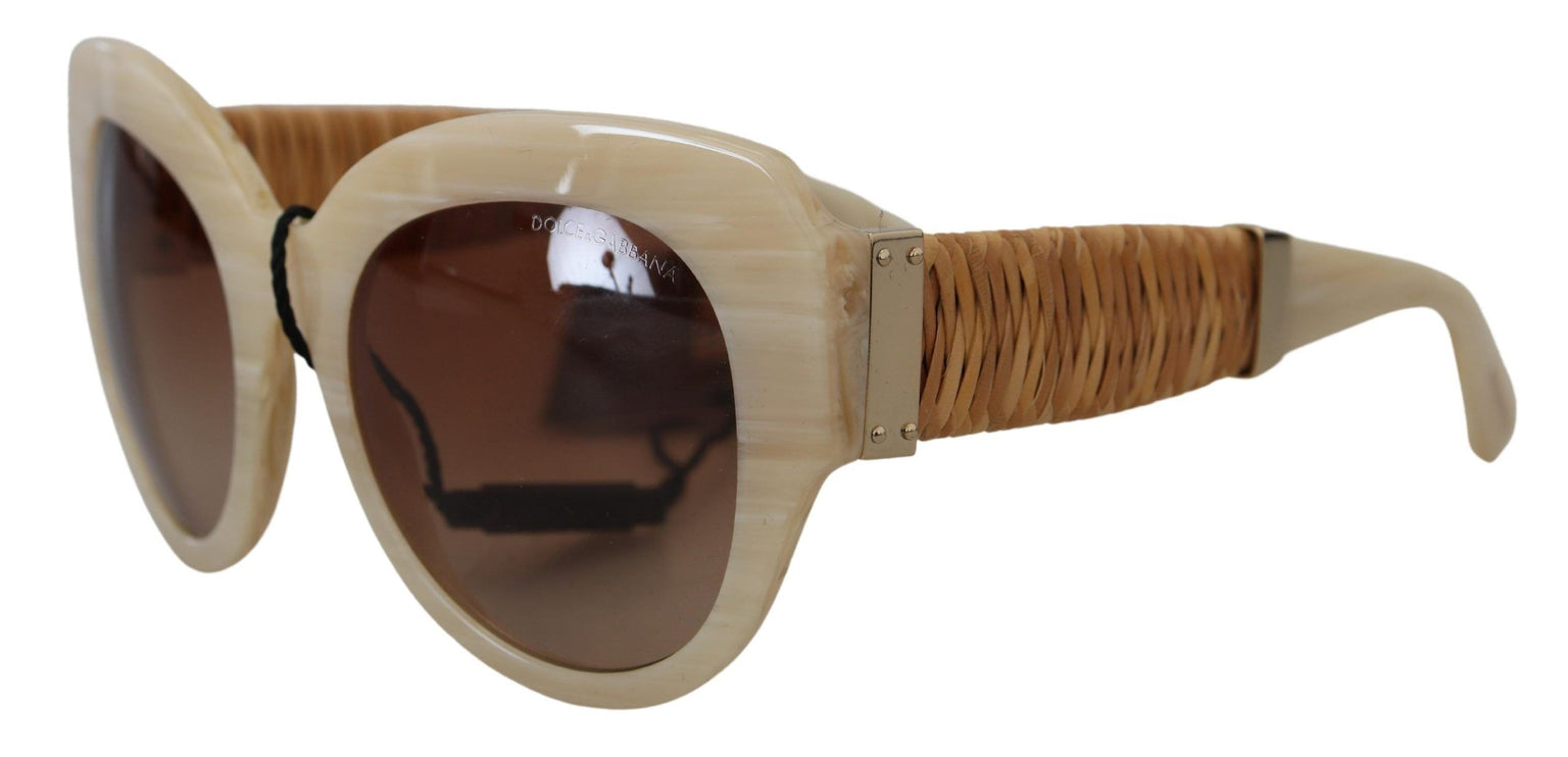 Lunettes de soleil pour femmes acétates beige chic