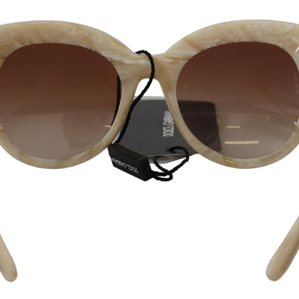 Lunettes de soleil pour femmes acétates beige chic