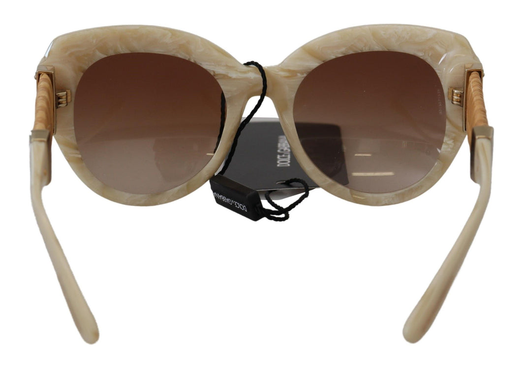 Lunettes de soleil pour femmes acétates beige chic