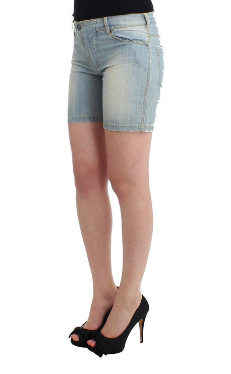 Shorts di denim blu chic - Ermanno SCRIVINO