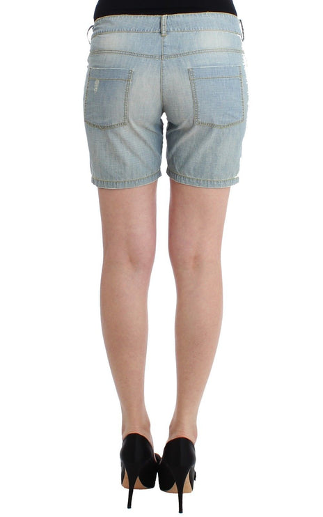 Shorts di denim blu chic - Ermanno SCRIVINO