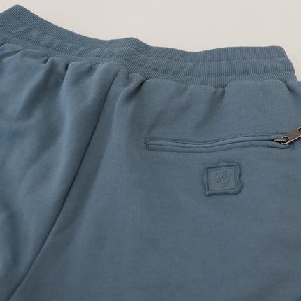 Elegante blauwe Bermuda -shorts - Regelmatige pasvorm