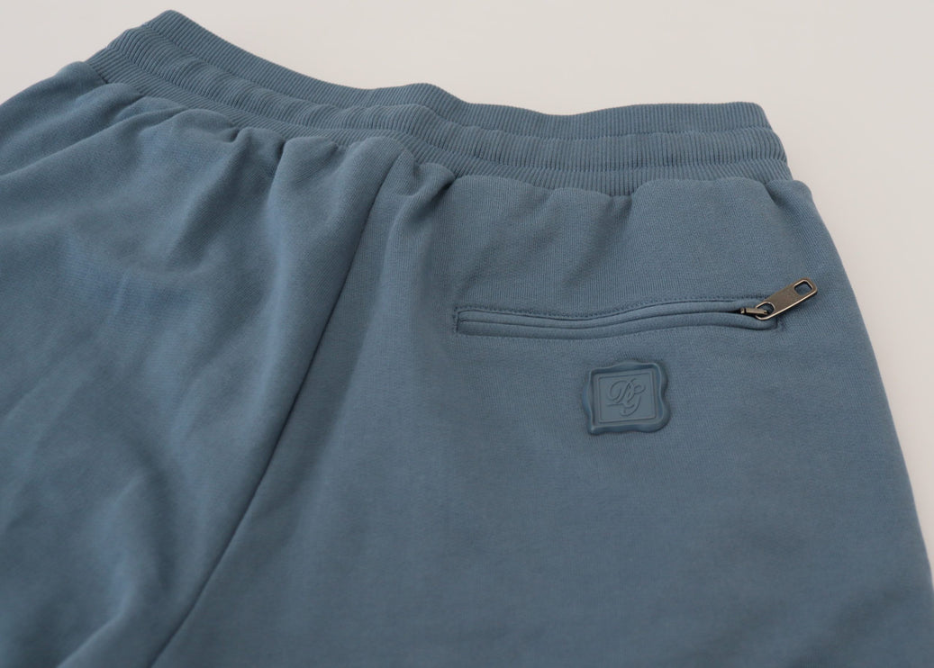 Elegante blauwe Bermuda -shorts - Regelmatige pasvorm