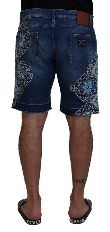 Elegante slanke fit denim shorts