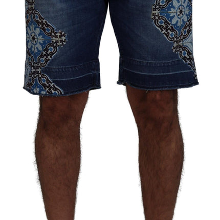 Elegante slanke fit denim shorts