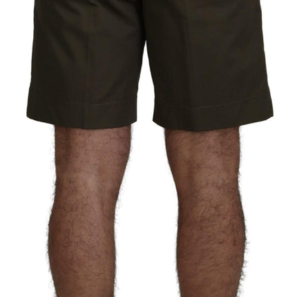 Elegante groene katoenen chino shorts