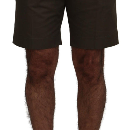 Elegante groene katoenen chino shorts