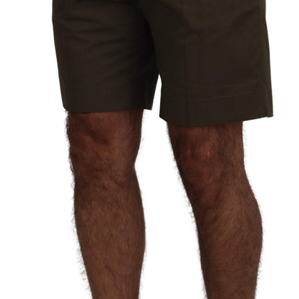 Elegante groene katoenen chino shorts