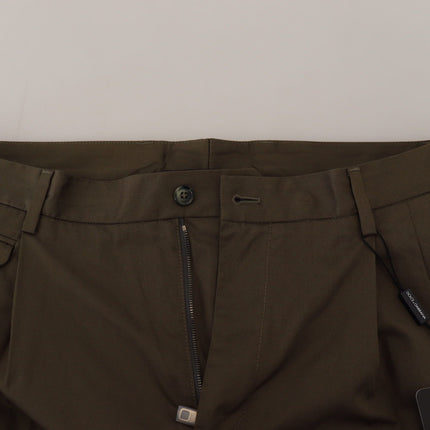 Elegante groene katoenen chino shorts