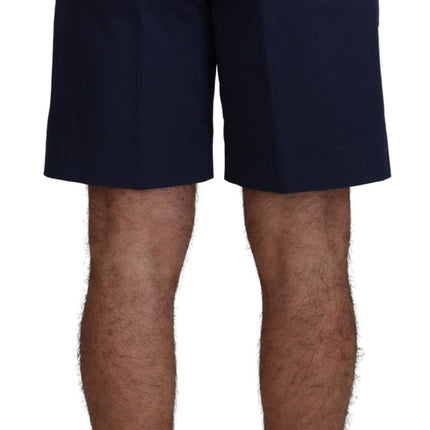 Elegante blauwe chino shorts - Regelmatig fit