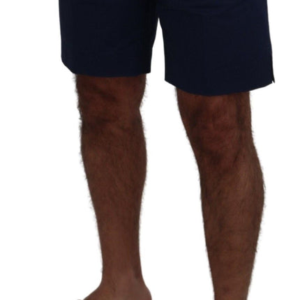 Elegante blauwe chino shorts - Regelmatig fit