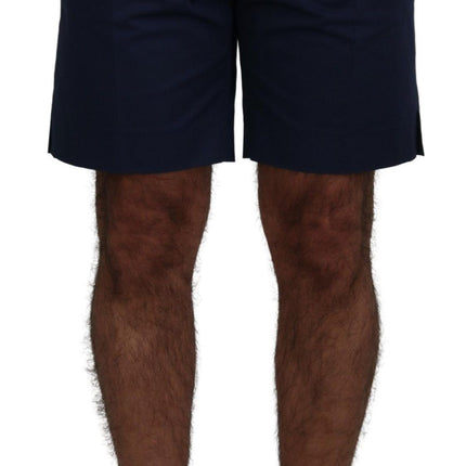 Elegante blauwe chino shorts - Regelmatig fit