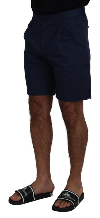 Elegante blauwe chino shorts - Regelmatig fit