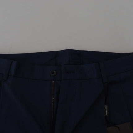 Elegante blauwe chino shorts - Regelmatig fit