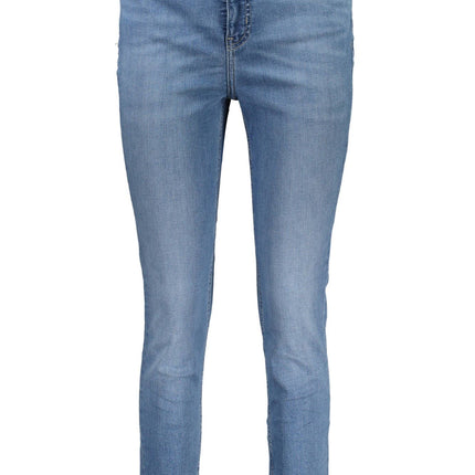 Light Blue Cotton Women Jeans