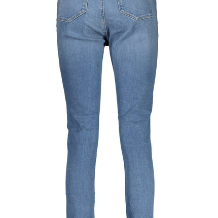 Light Blue Cotton Women Jeans