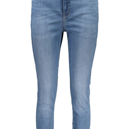 Light Blue Cotton Women Jeans