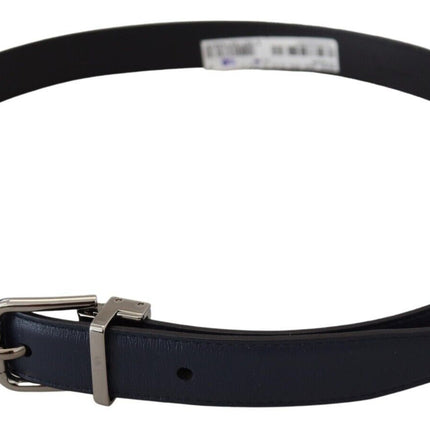 Elegant Blue Calf Leather Belt