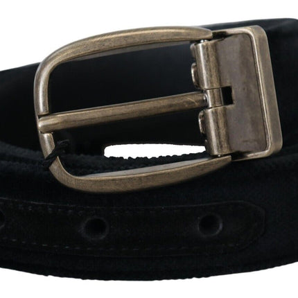 Elegant Black Leather Belt