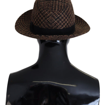 Elegante bruine Fedora hoed - Winter Chic accessoire