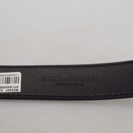 Elegant Blue Calf Leather Belt