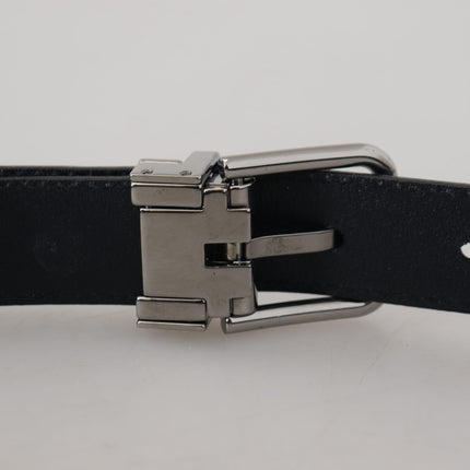 Elegant Blue Calf Leather Belt