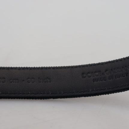 Elegant Black Leather Belt