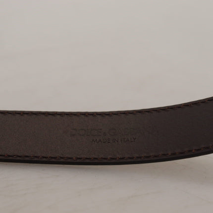 Gold Square Buckle Leather Belt