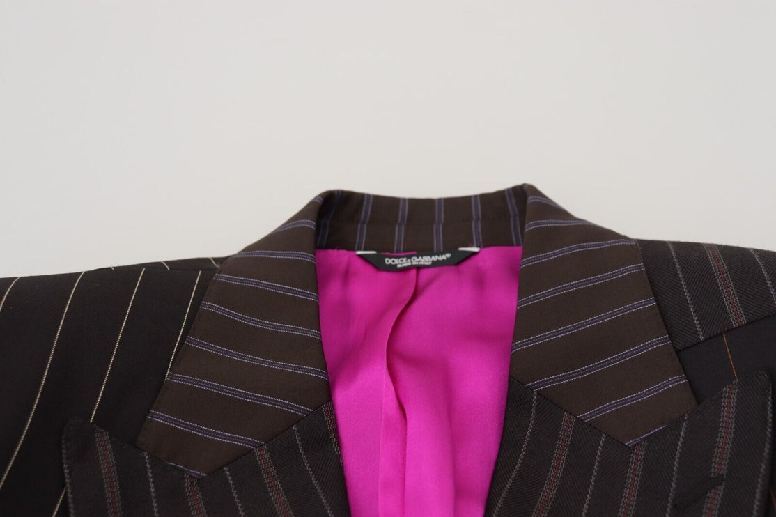 Blazer Slim Fit Multicolor Wool Silk Blend