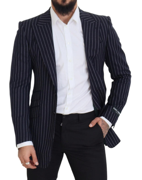 Blazer en laine Slim Fit Elegant Navy