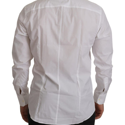 Elegant Slim Fit White Martini -overhemd